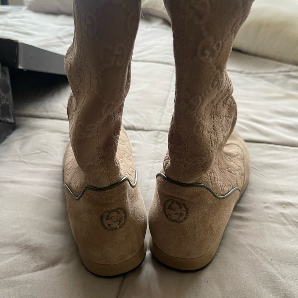 Beige Authentic Gucci Boots - Picture 6 of 6